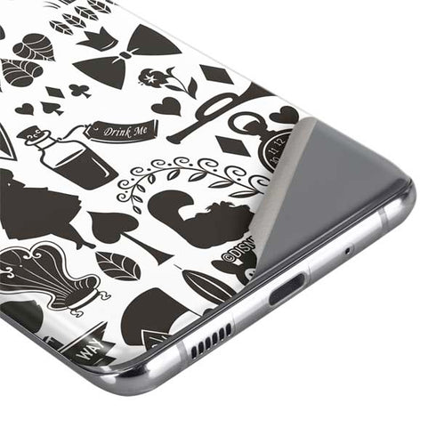 Disney Alice in Wonderland (animated) Silhouette Pattern Galaxy S20 Plus Skin